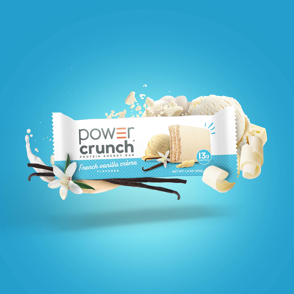 Power Crunch nutrition label and ingredients view showing protein content and transparency