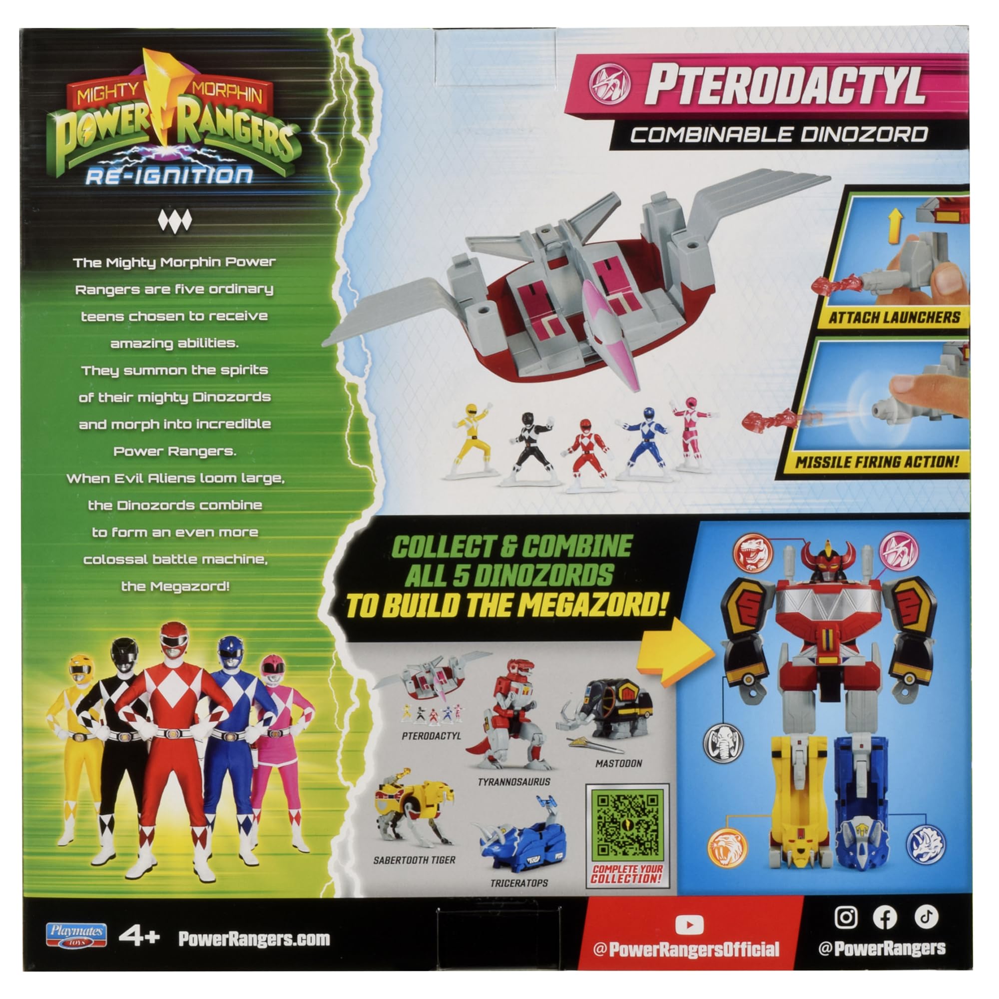 Power Rangers Pterodactyl in a kid play scene showing imaginative battle action