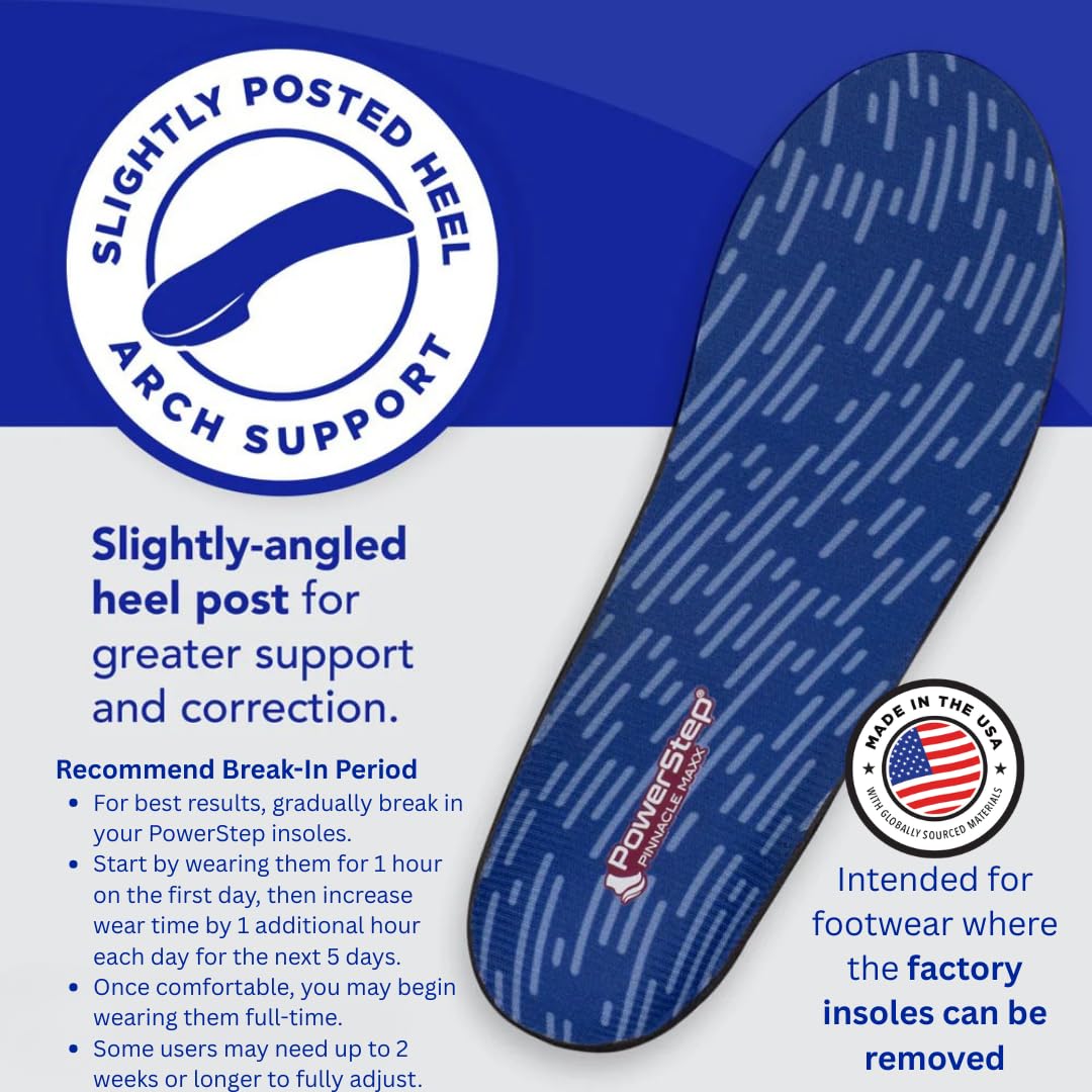 PowerStep Pinnacle Maxx polyester top fabric detail for breathability and reduced friction
