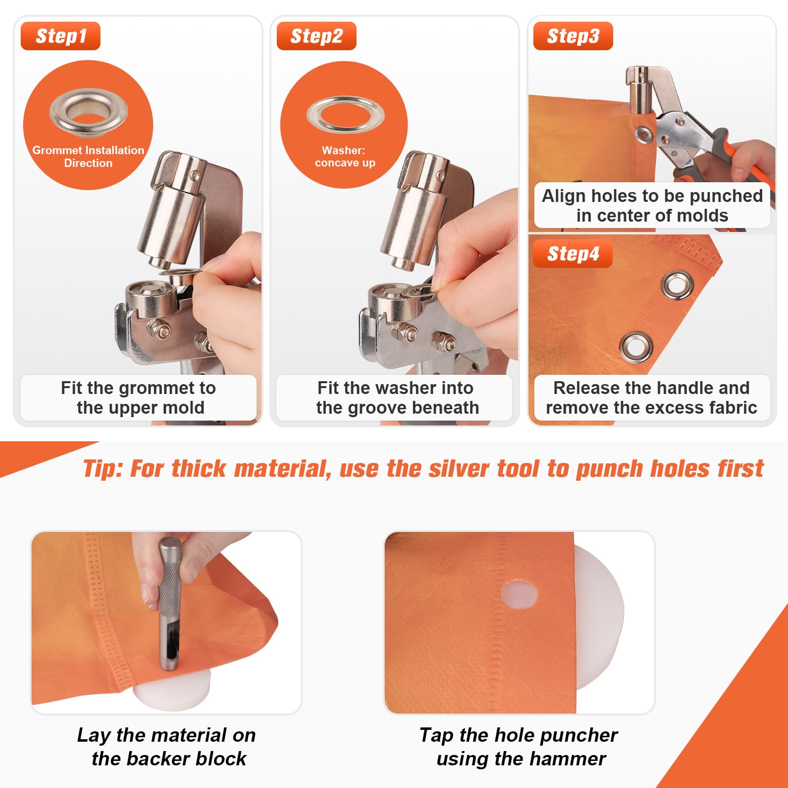ppkbbeb steel hole punch head detail showing clean hole creation benefit