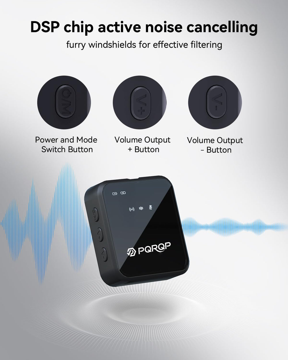 PQRQP mini transmitter close-up highlighting build and controls