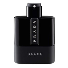 Prada Luna Rossa Black front bottle showing sleek design and evening-ready style