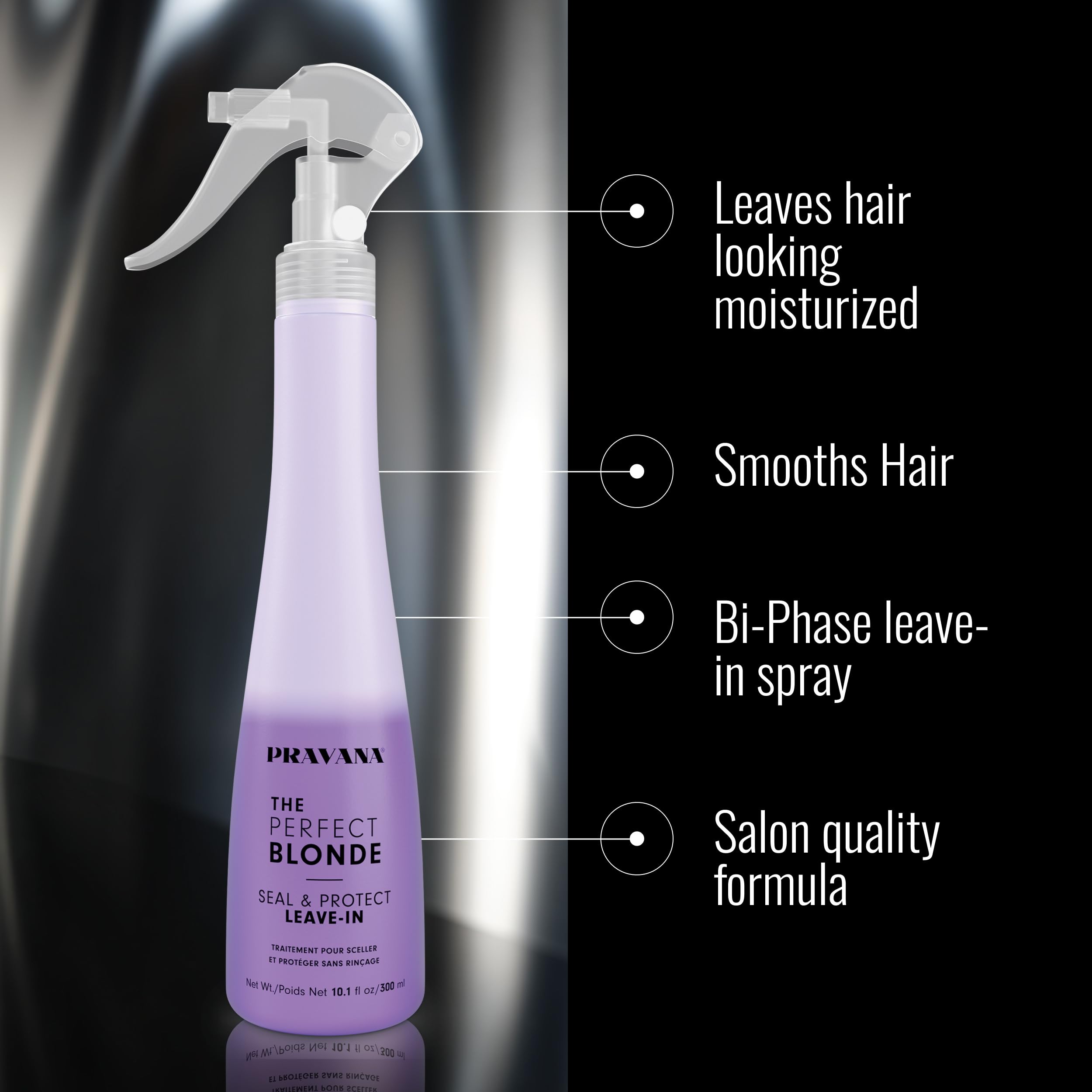 PRAVANA back label close-up showing ingredients and usage directions benefit