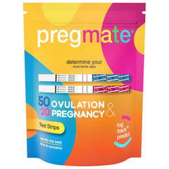 PREGMATE front packaging showing kit quantity and benefit of comprehensive testing