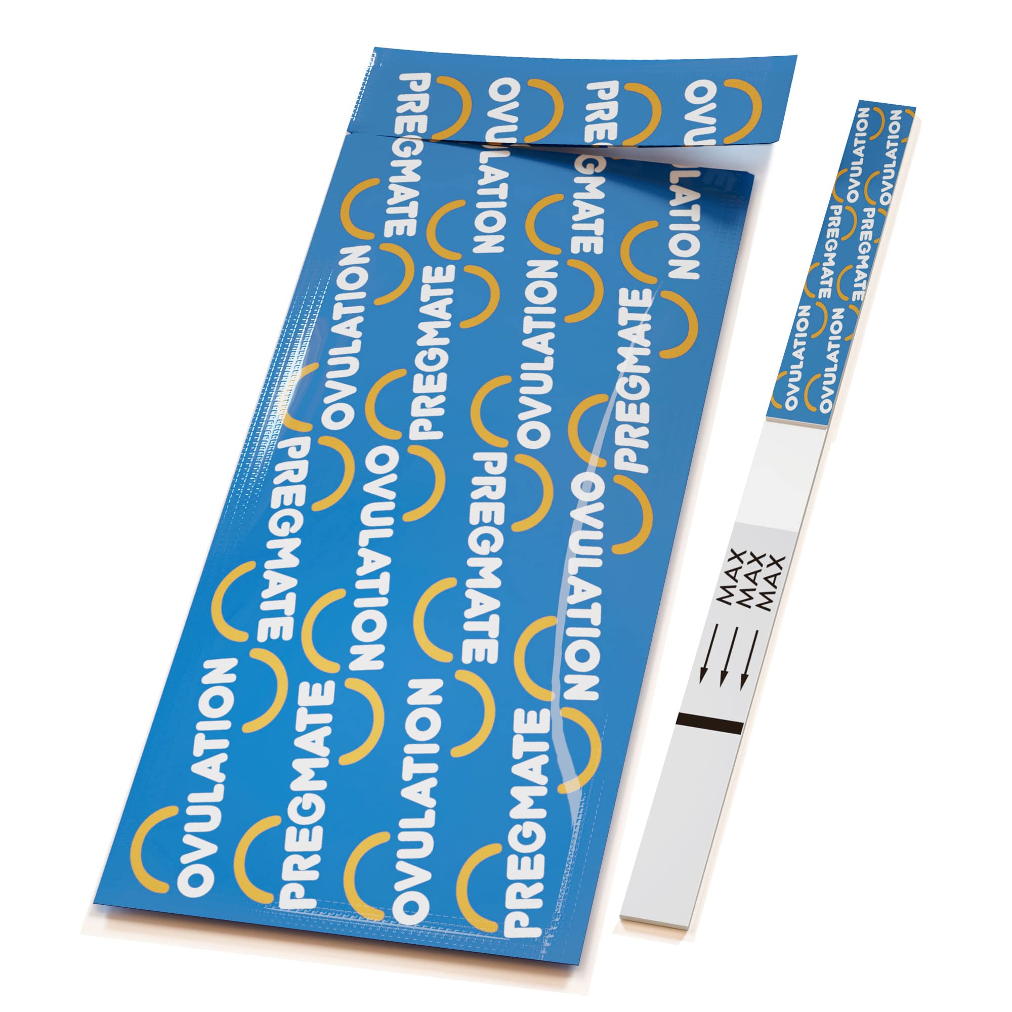 PREGMATE individual sealed pouch emphasizing freshness and preserved accuracy