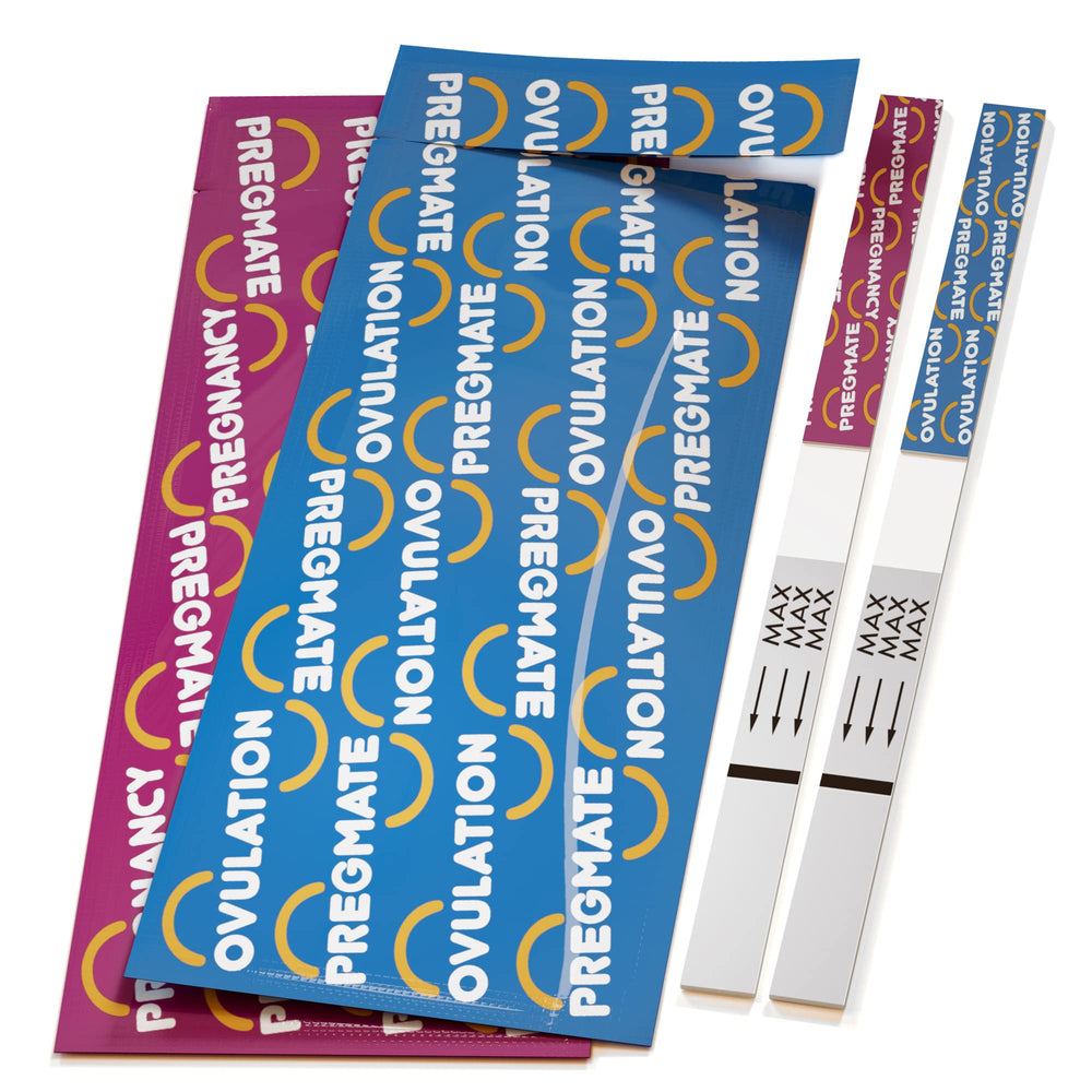 PREGMATE strip close-up with printed markings highlighting accurate readings