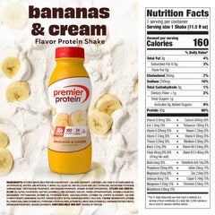 Premier Protein bottle label close-up highlighting nutrition facts and 30g protein
