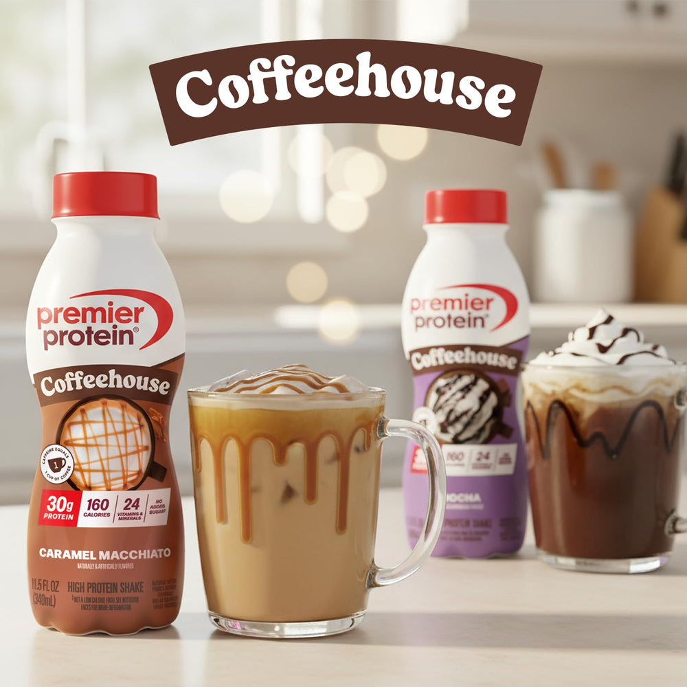 Premier Protein frozen blended dessert showcasing a high-protein treat