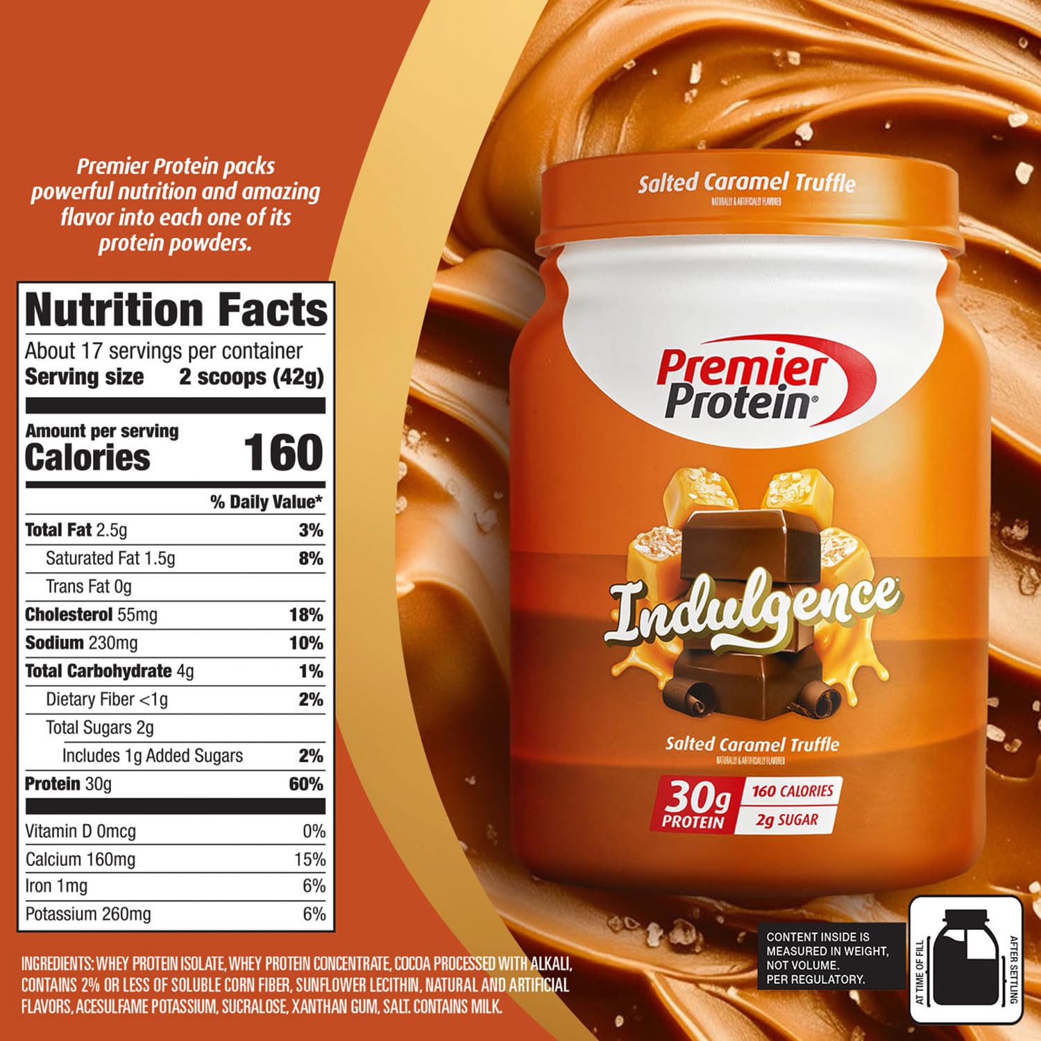 Protein brownies made with Premier Protein Salted Caramel showing indulgent baking option