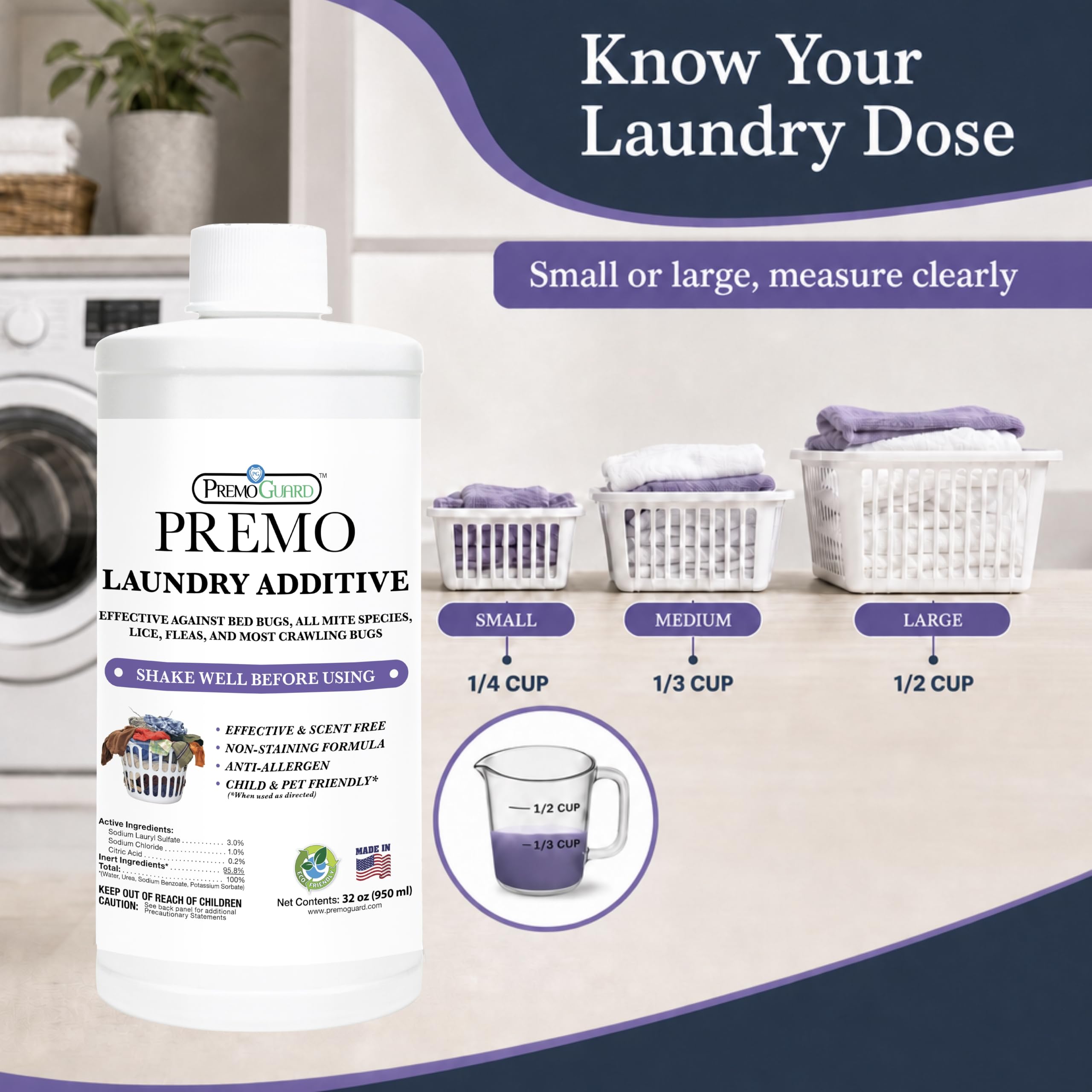 Premo Guard on neatly made bed showing protection for linens benefit