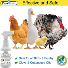 Premo Guard label closeup highlighting natural ingredients and safety