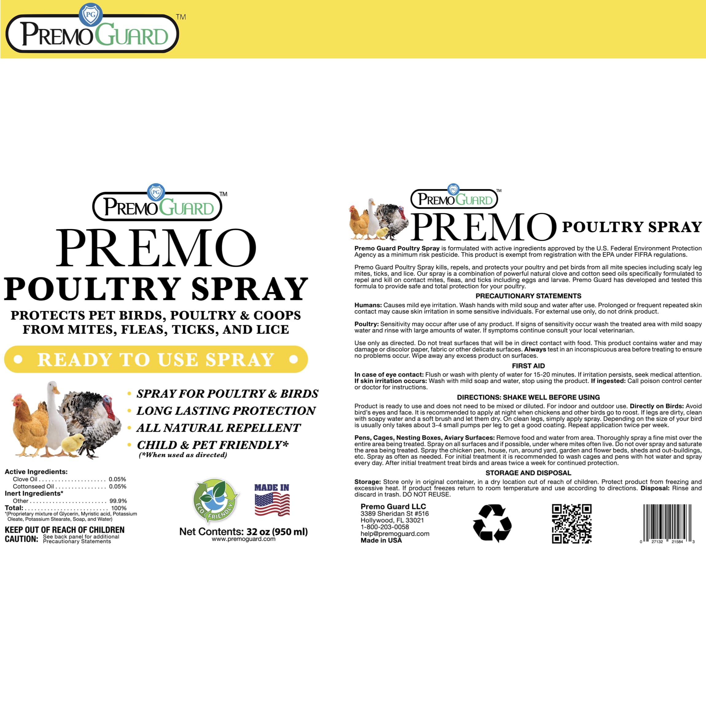 Premo Guard used in a backyard flock scene protecting chickens and ducks