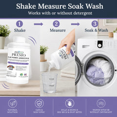 Premo Guard pouring into washing machine to illustrate easy-use benefit