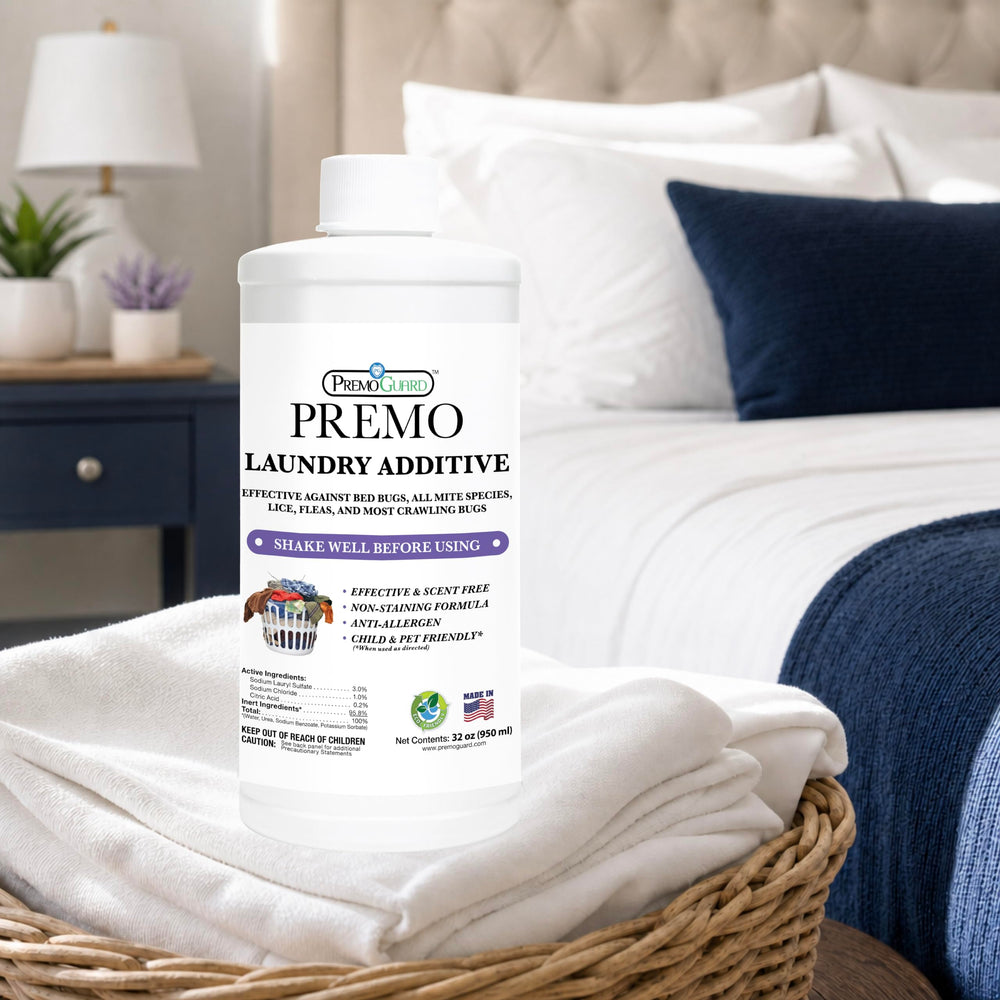 Premo Guard bottle next to ruler showing compact size for storage benefit