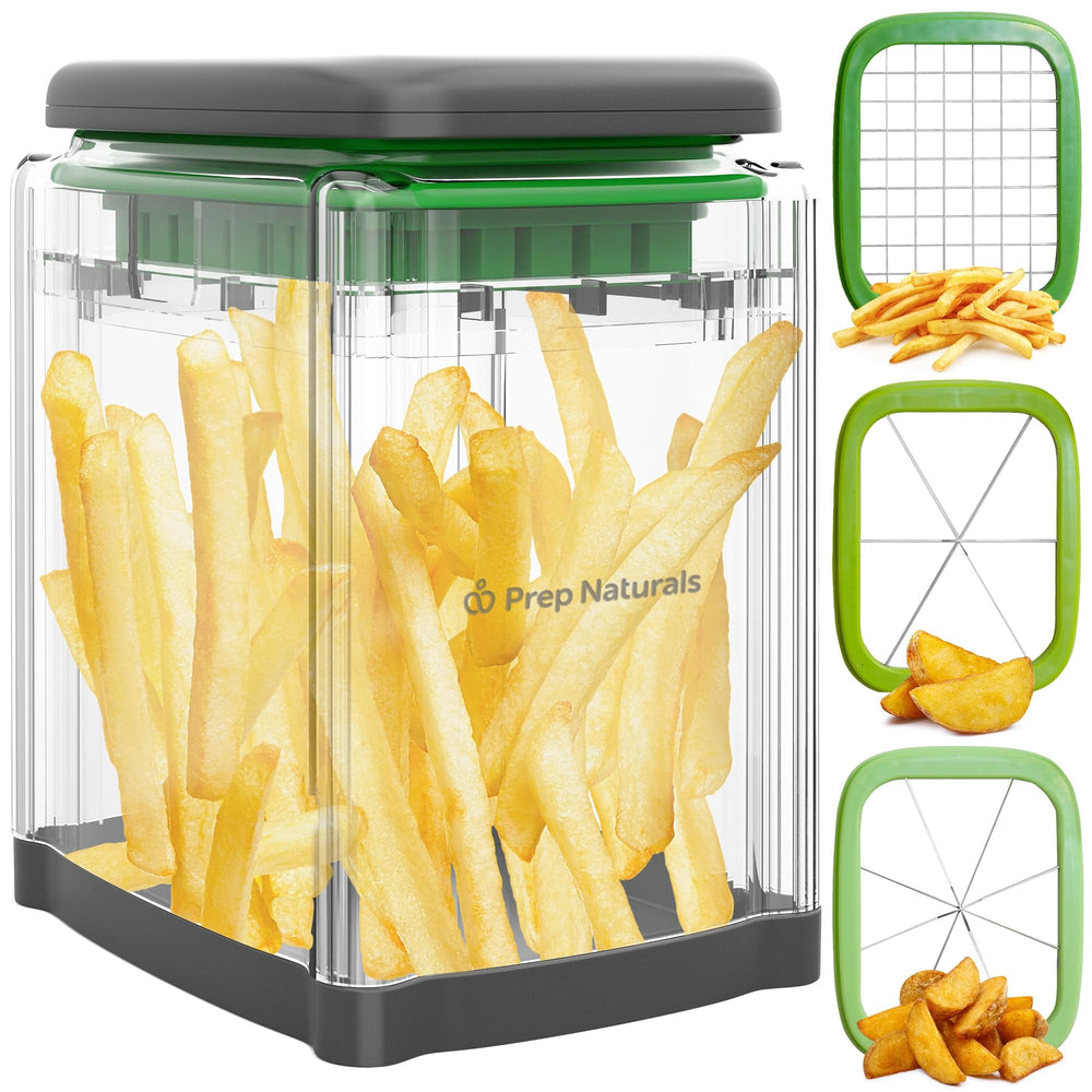 Prep Naturals front view of cutter showing compact design and easy storage benefit