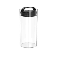Prepara EVAK front view showing clear canister and black handle, convenient visibility