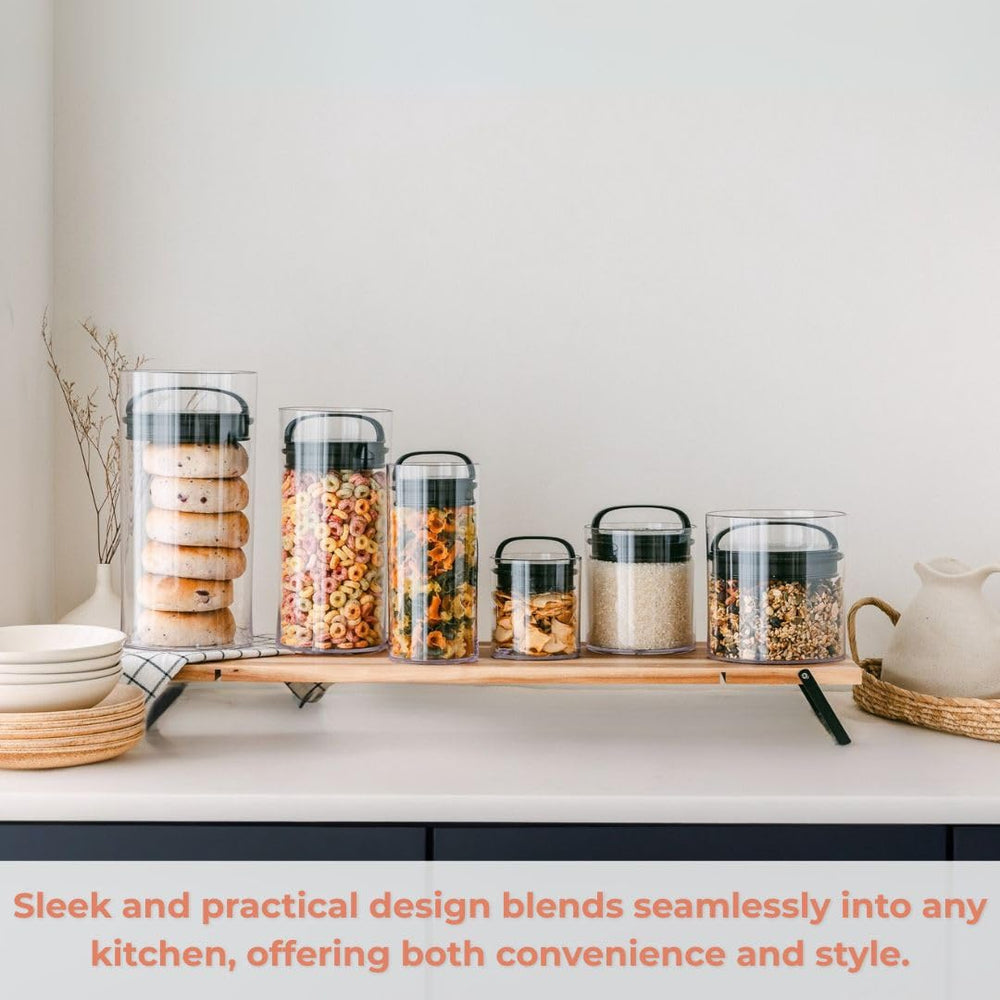Prepara EVAK size comparison next to a measuring cup to show capacity and fit