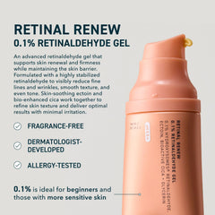 Prequel retinal serum gel texture close-up highlighting smooth lightweight feel