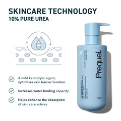 Prequel lotion being applied to hand to demonstrate quick absorption