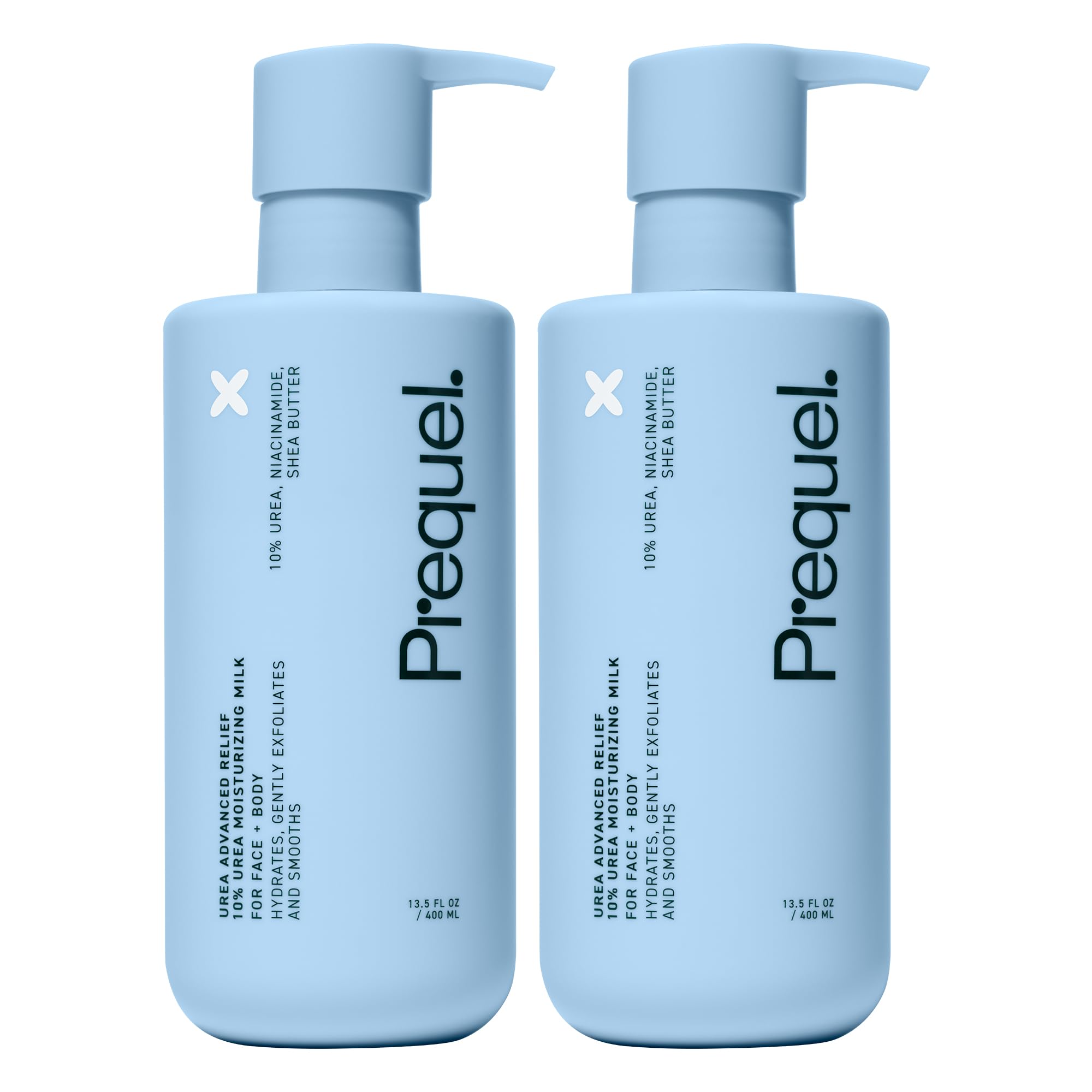 Prequel bottle front packaging showing product name and unscented benefit