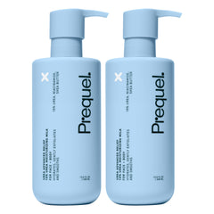 Prequel bottle front packaging showing product name and unscented benefit
