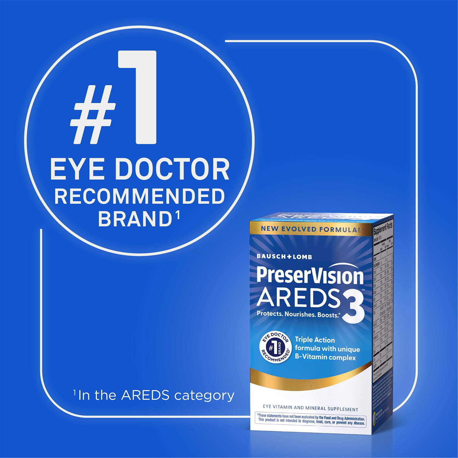 Infographic-style view of PreserVision AREDS3 ingredients to show nutrient blend and cellular support role