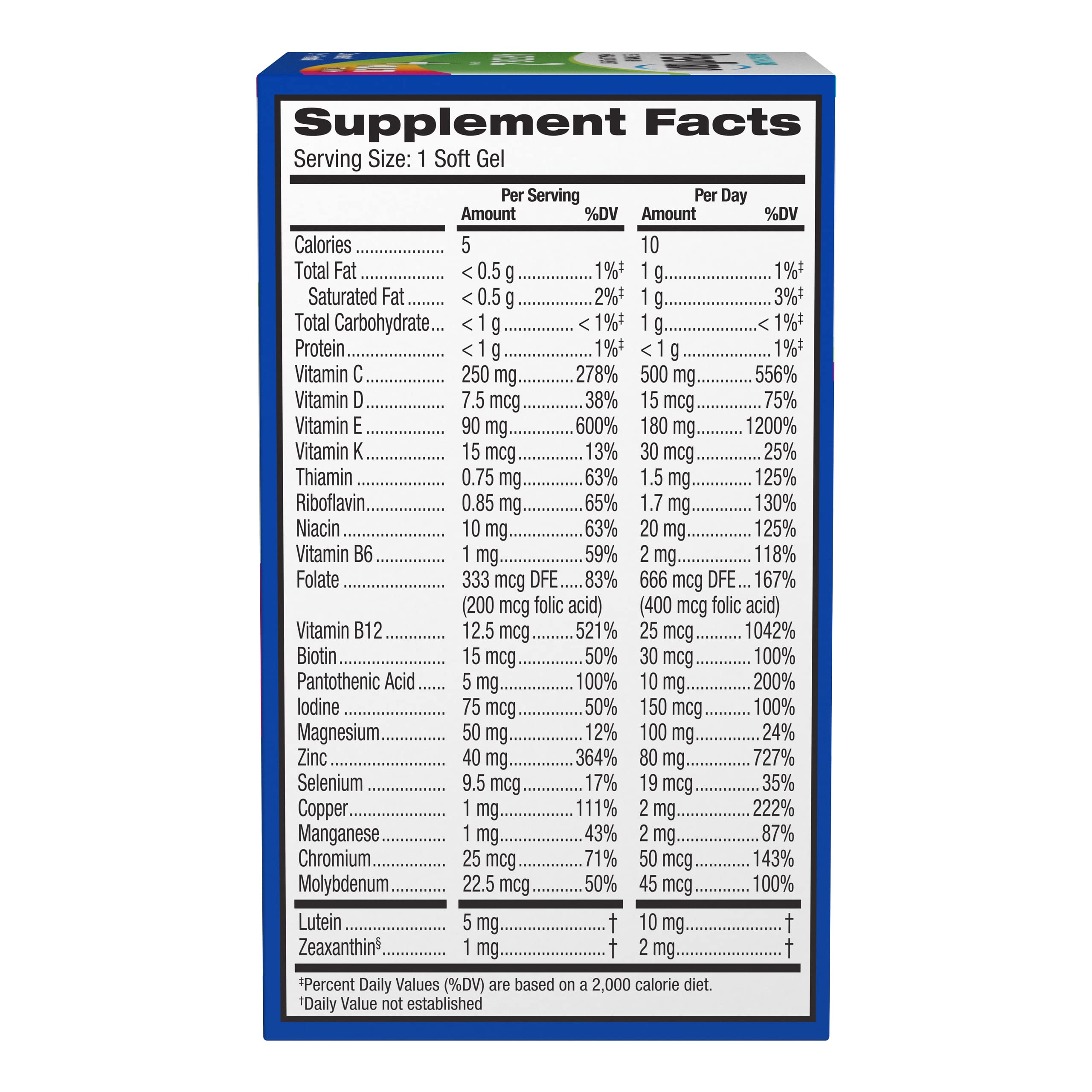 PreserVision softgels close-up highlighting smooth texture for easy swallowing and daily use