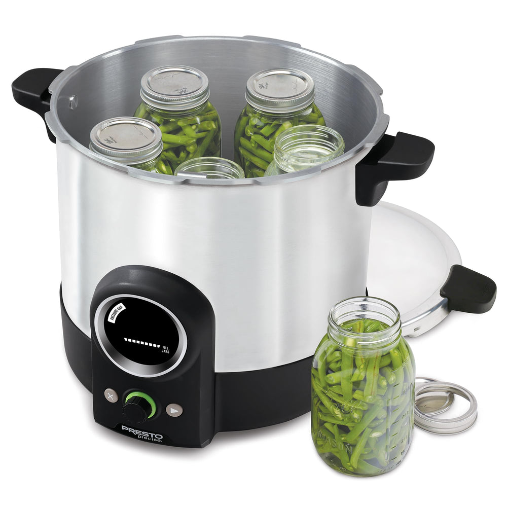 Presto interior with rack and jars demonstrating large capacity