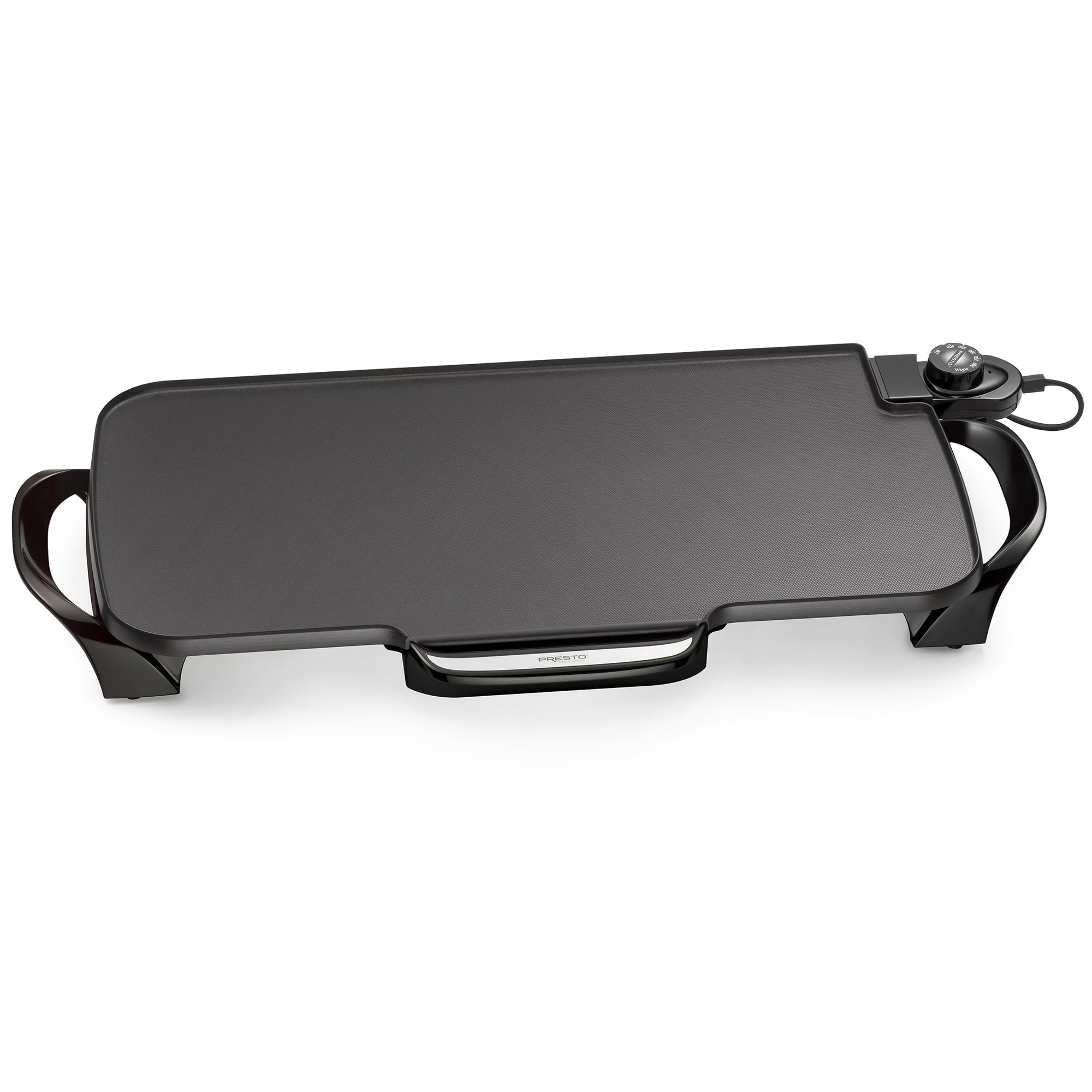 Presto ceramic textured nonstick surface close-up for easier flipping