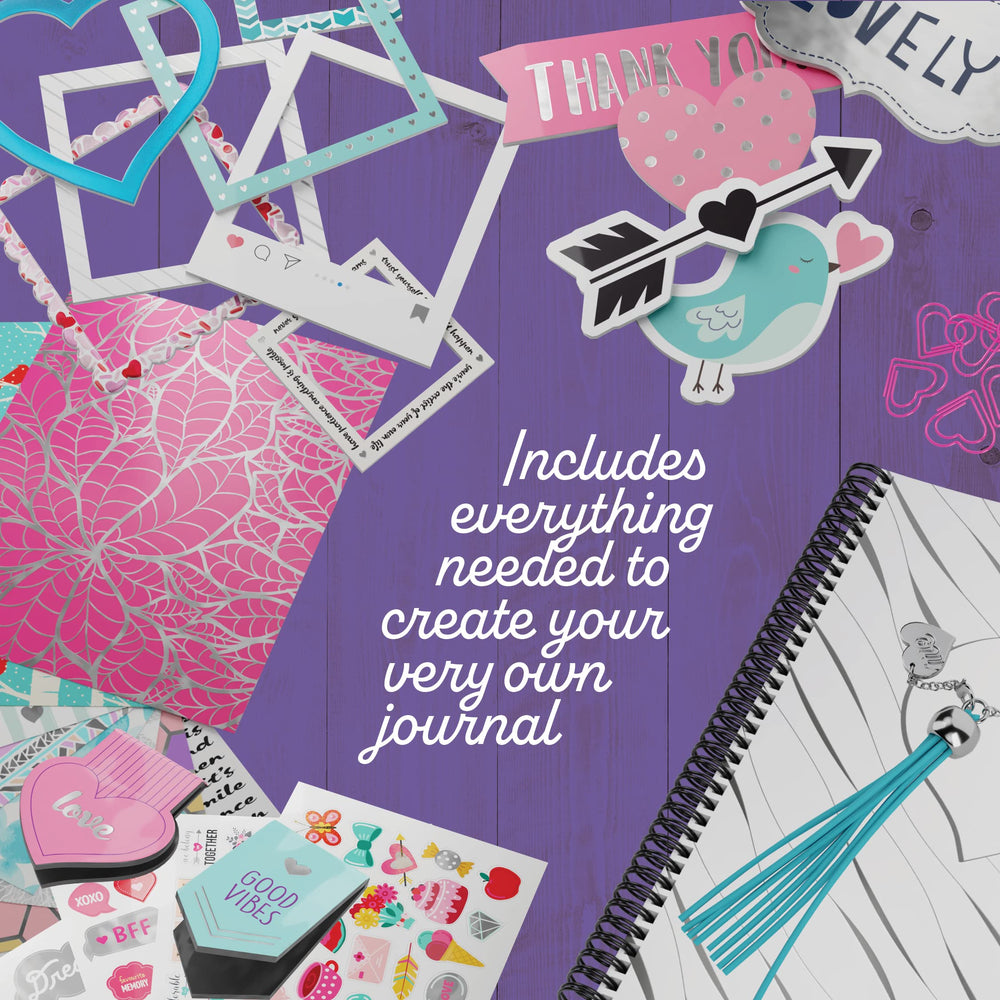 Pretty Me glitter tape and foil transfer sheet adding shiny accents