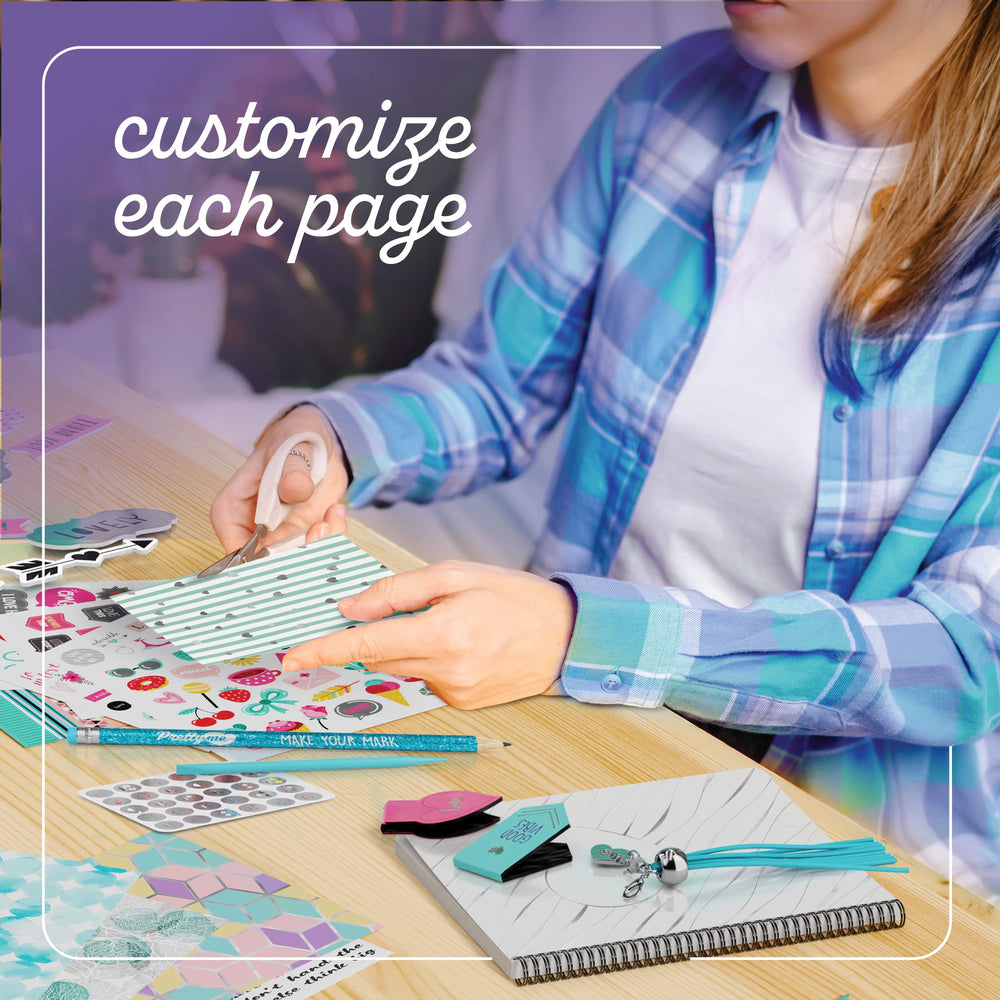 Pretty Me sticker sheets and chipboard frames for photo-worthy layouts