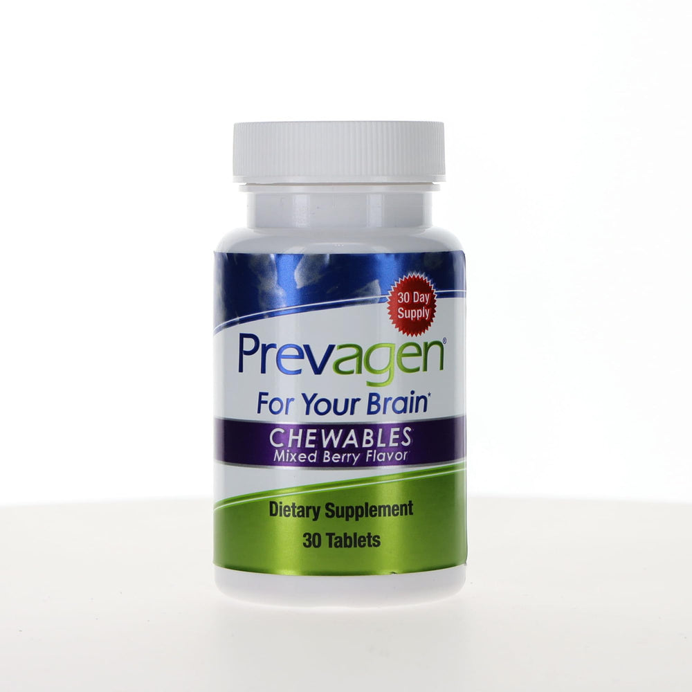 Prevagen open box with chewable tablets visible enhancing convenient storage