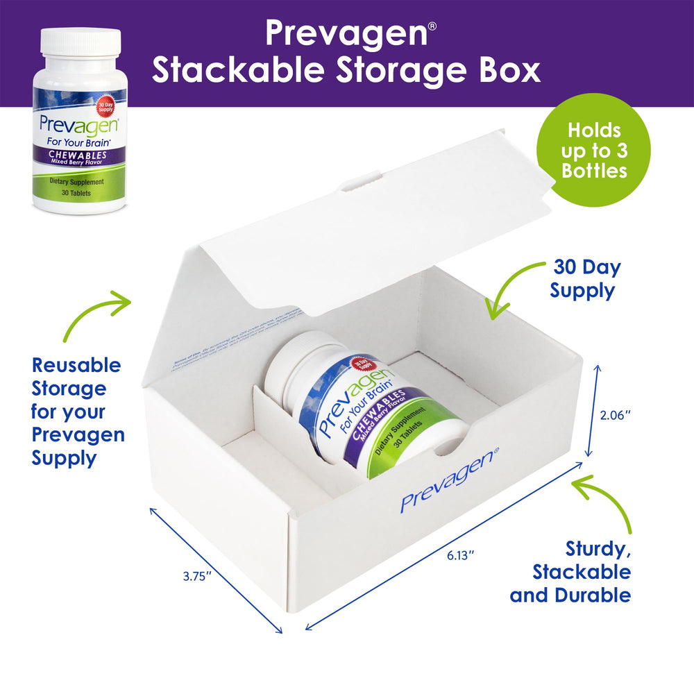Prevagen tablet in hand to show scale and travel-friendly convenience