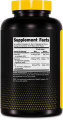 Primaforce ZMA label detail highlighting ingredient list and manufacturing claims