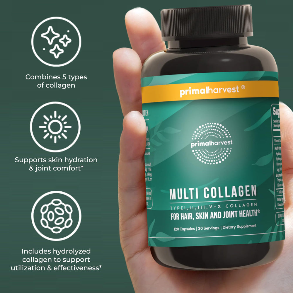 Primal Harvest lifestyle image with an active adult incorporating supplement