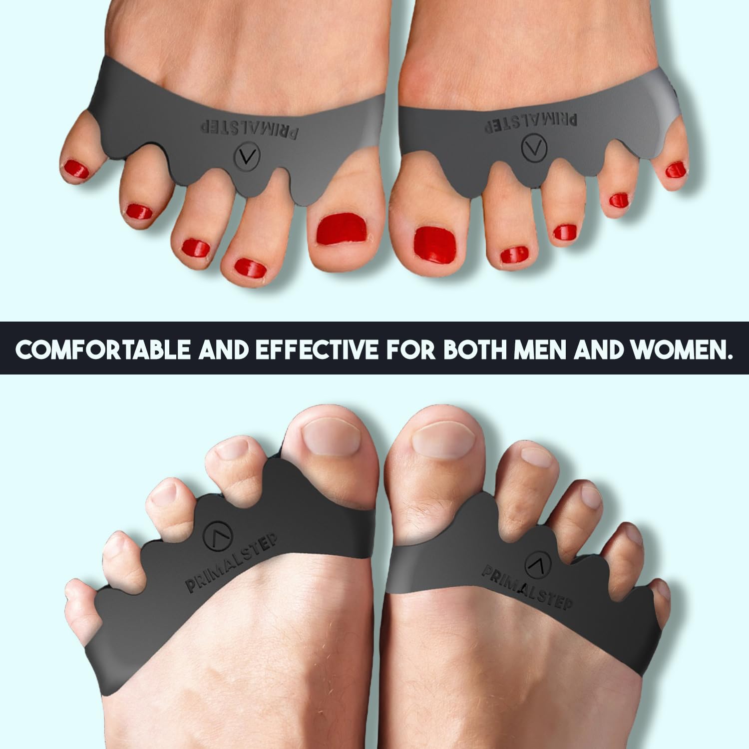 PRIMALSTEP label and sizing details showing clear size guidance and fit