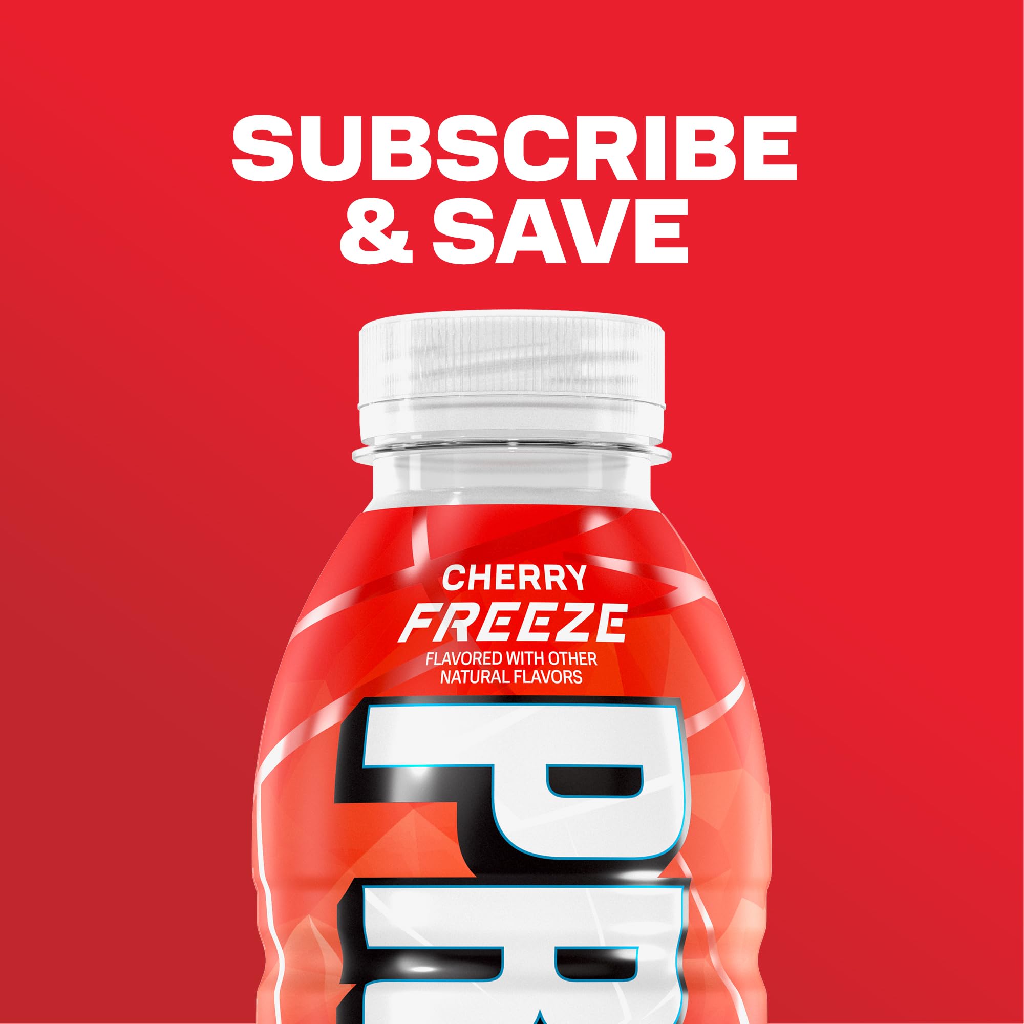 PRIME Hydration Cherry Freeze glass served over ice demonstrating immediate cooling and hydration benefit