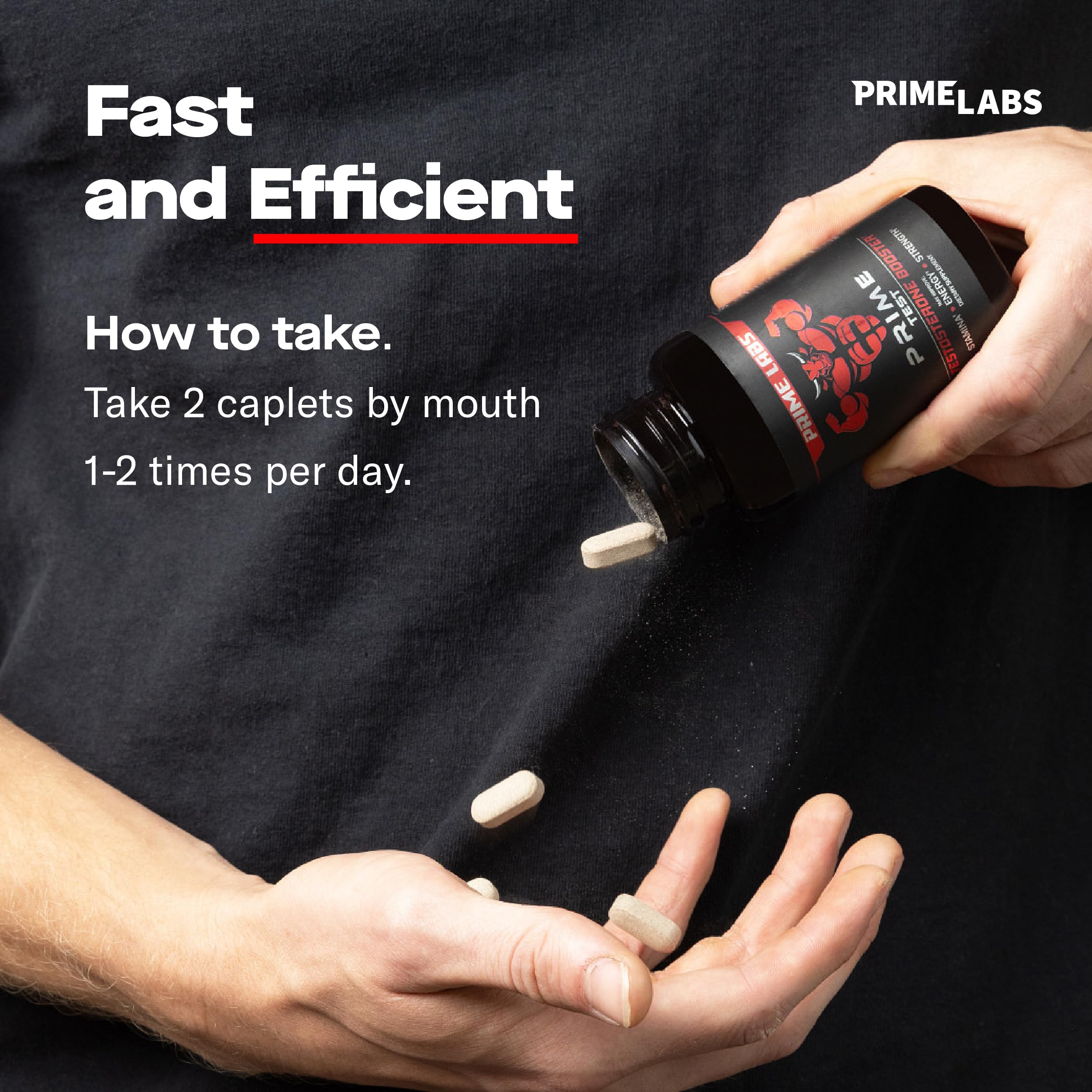 Prime Labs bottle displayed on shelf implying daily routine fit