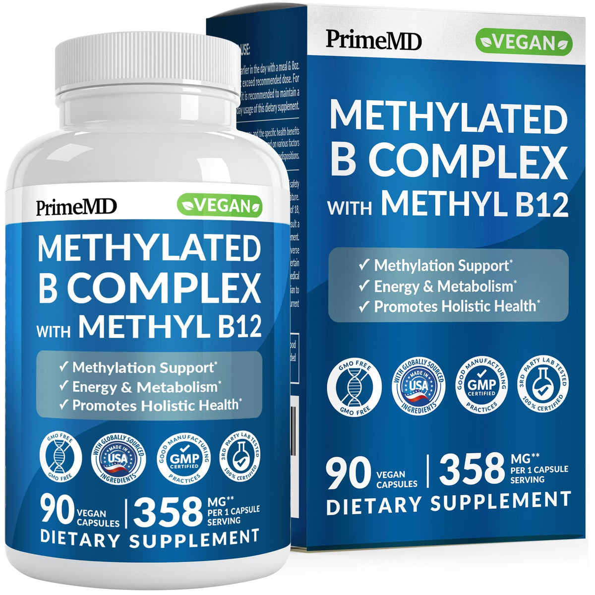 PrimeMD front bottle shot showing label and supplement count for clear identification