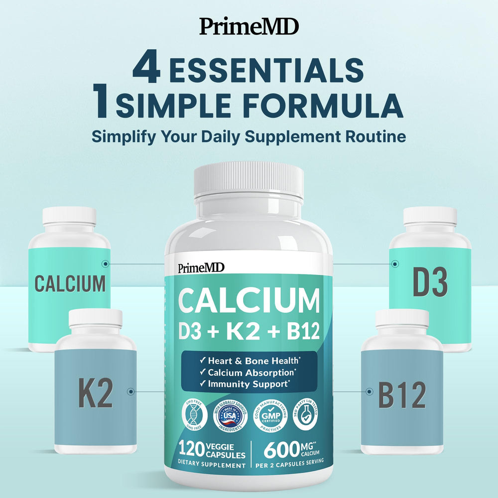 PrimeMD capsules spread on surface showing two-capsule serving ease