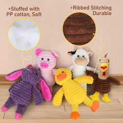 PrimePets pink pig toy detail displaying soft plush texture for gentle chewing