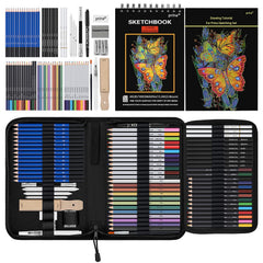 Prina front packaging showing whole 76-piece kit and organized travel case benefit portability