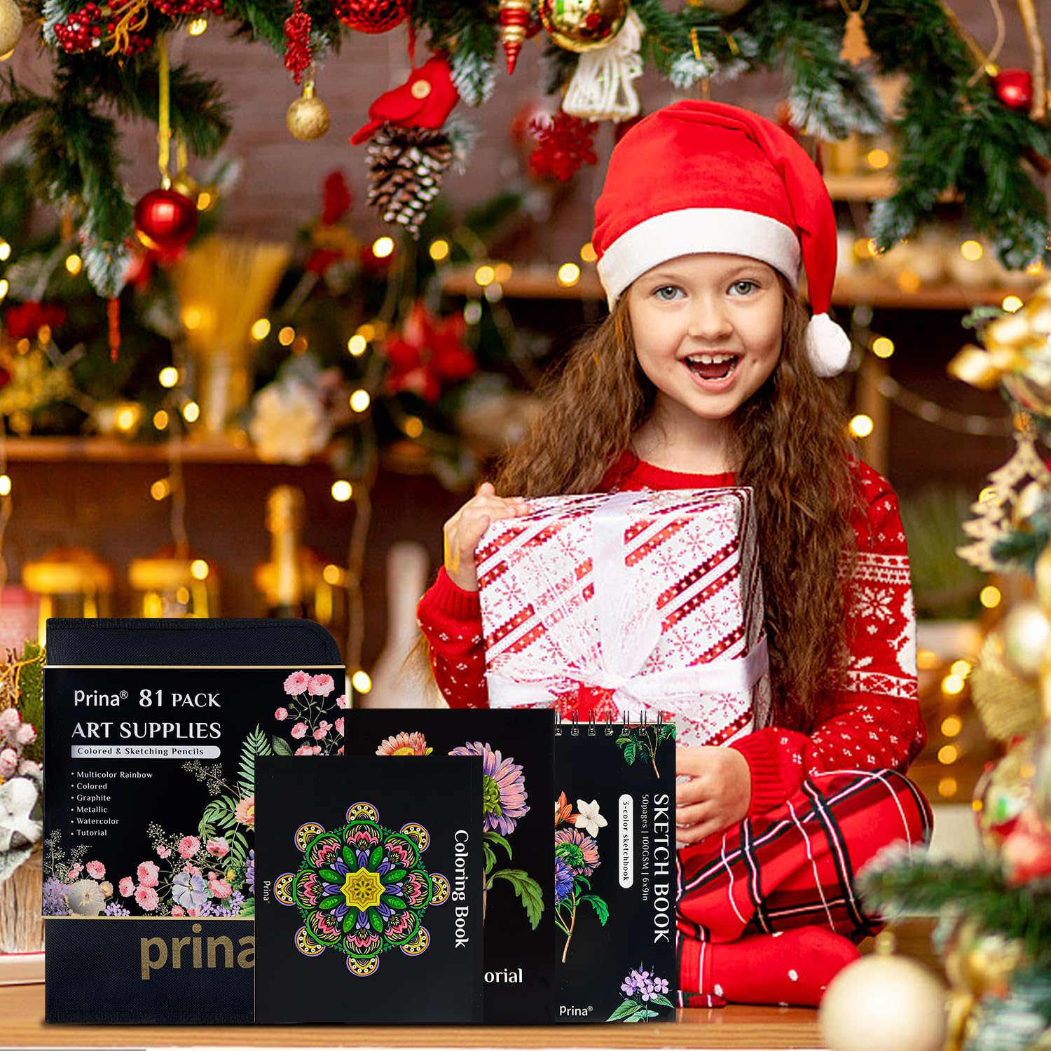 PRINA lifestyle travel drawing scene with case and sketchbook for on-the-go creativity