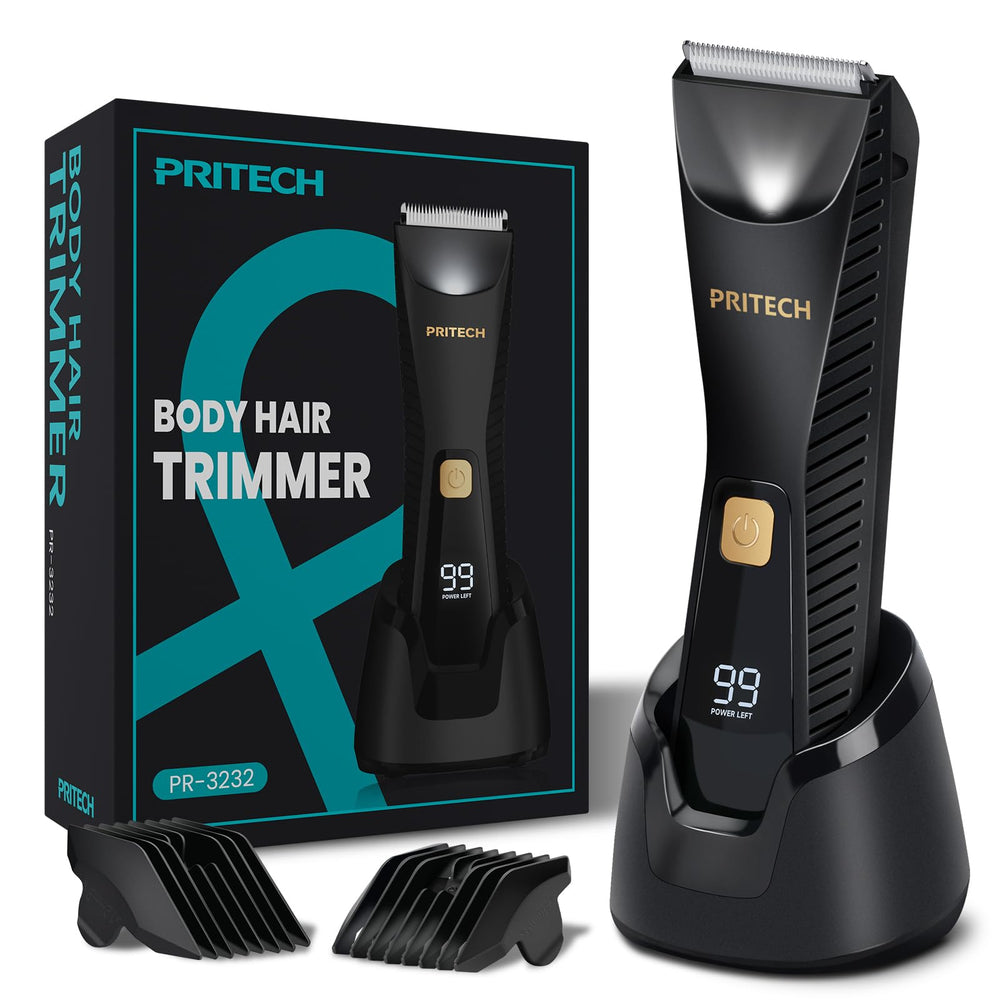 PRITECH front packaging showing product and grooming kit benefits