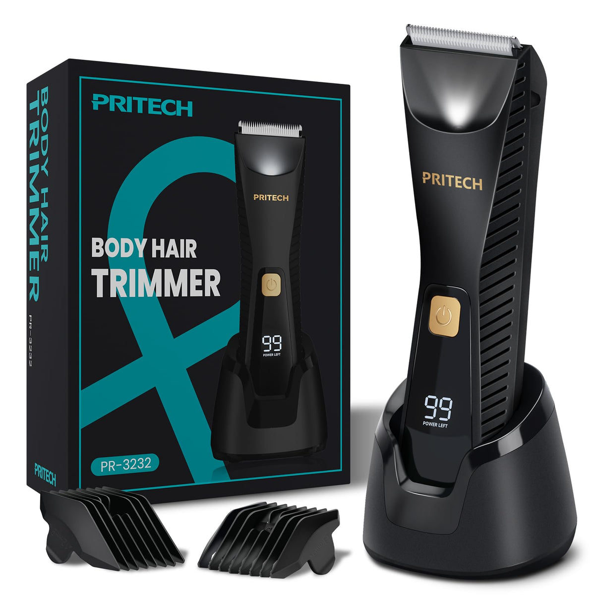 PRITECH front packaging showing product and grooming kit benefits