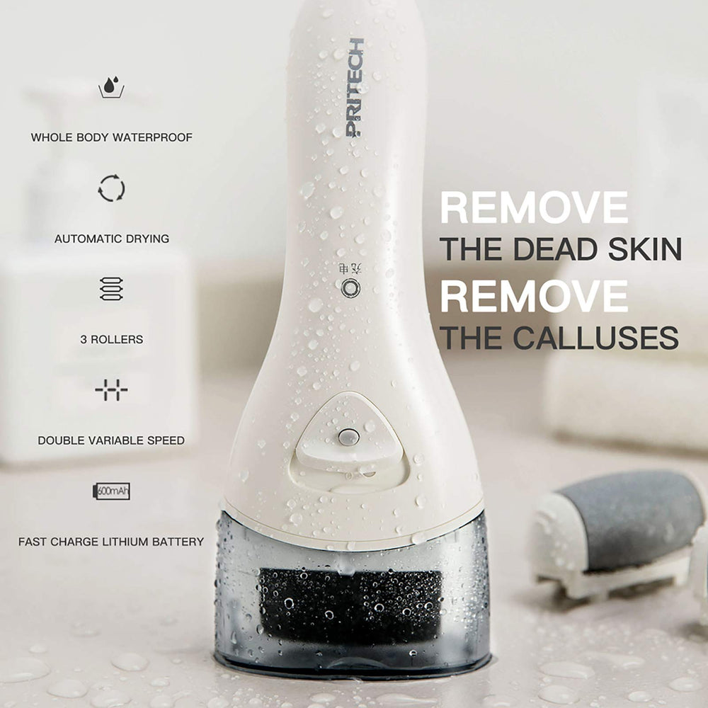 PRITECH LED light illuminating heel for precise callus removal