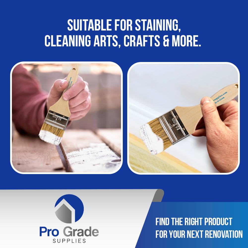 Pro Grade poplar handle detail highlighting ergonomic grip and hanging hole for storage