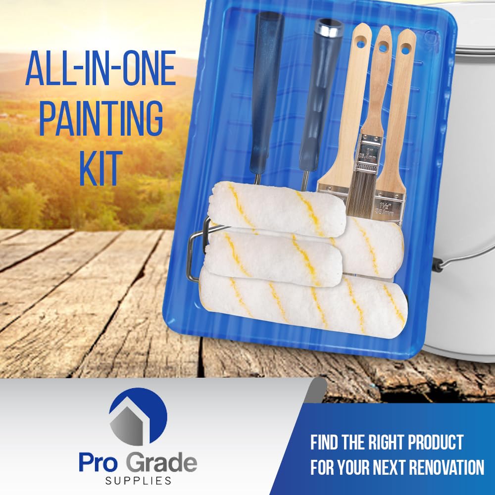 Pro Grade plastic paint tray demonstrating deep well for steady loading