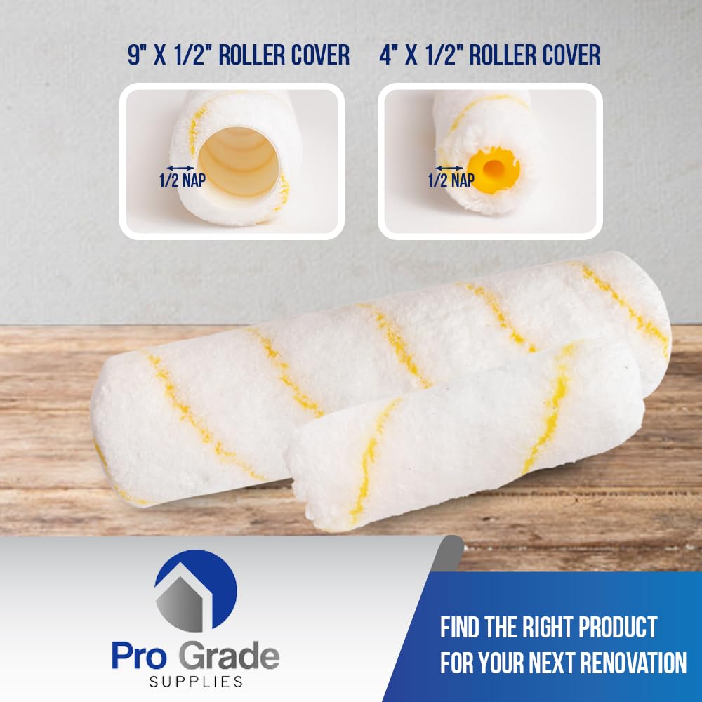 Pro Grade roller beside a hand to show scale and ergonomic frame handling