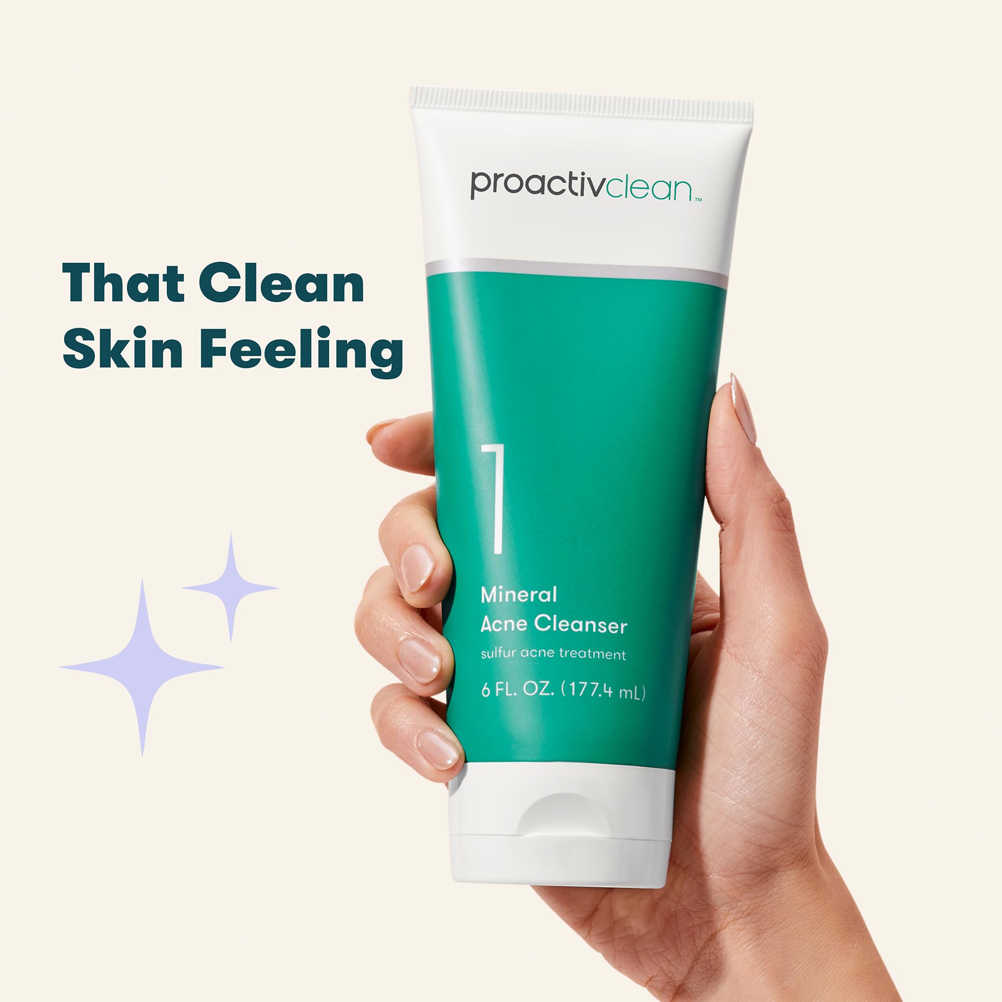 Proactiv cleanser in bathroom lifestyle scene showing daily routine and refreshed skin benefit
